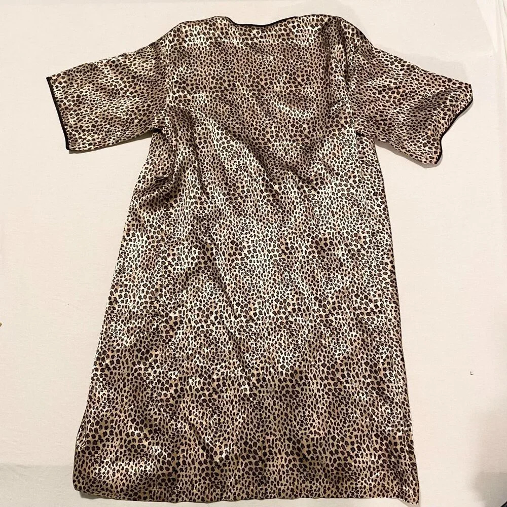 Natori Leopard Print Robe Kimono and Nightgown Womens Size 1X - Picture 15 of 16